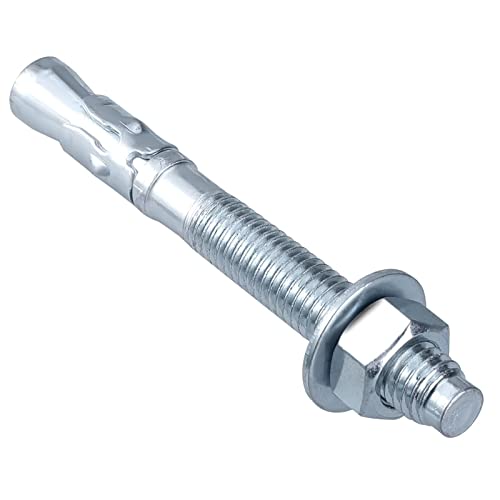 1/4 X 3-3/4” Wedge Anchor, 1/4 tuuman halkaisija betonia varten, 10 kpl raskasta sinkittyä betoniseinätankoa  |   Ankkurit Ankkurit Ankkurit