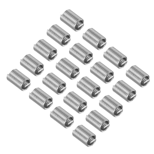 Langansyöttöinsertit, M3X0.5 3D 9Mm pituus, 304 ruostumatonta terästä langanruuviholkki, helical-tyyppinen kierretty – (Sovellukset: Autokorjauksiin), 20 kappaletta  |   Kierteelliset liittimet Kierteelliset liittimet Kierteelliset liittimet