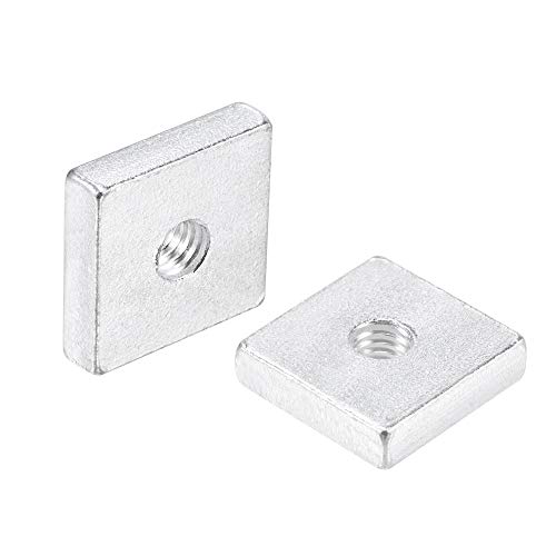 Neliönmuotoiset pultit, M6X20Mm x 5Mm sinkityt metriset karkean kierteiset pulttisetti, 10 kpl  |   Pähkinät Kiinnittimet Pähkinät